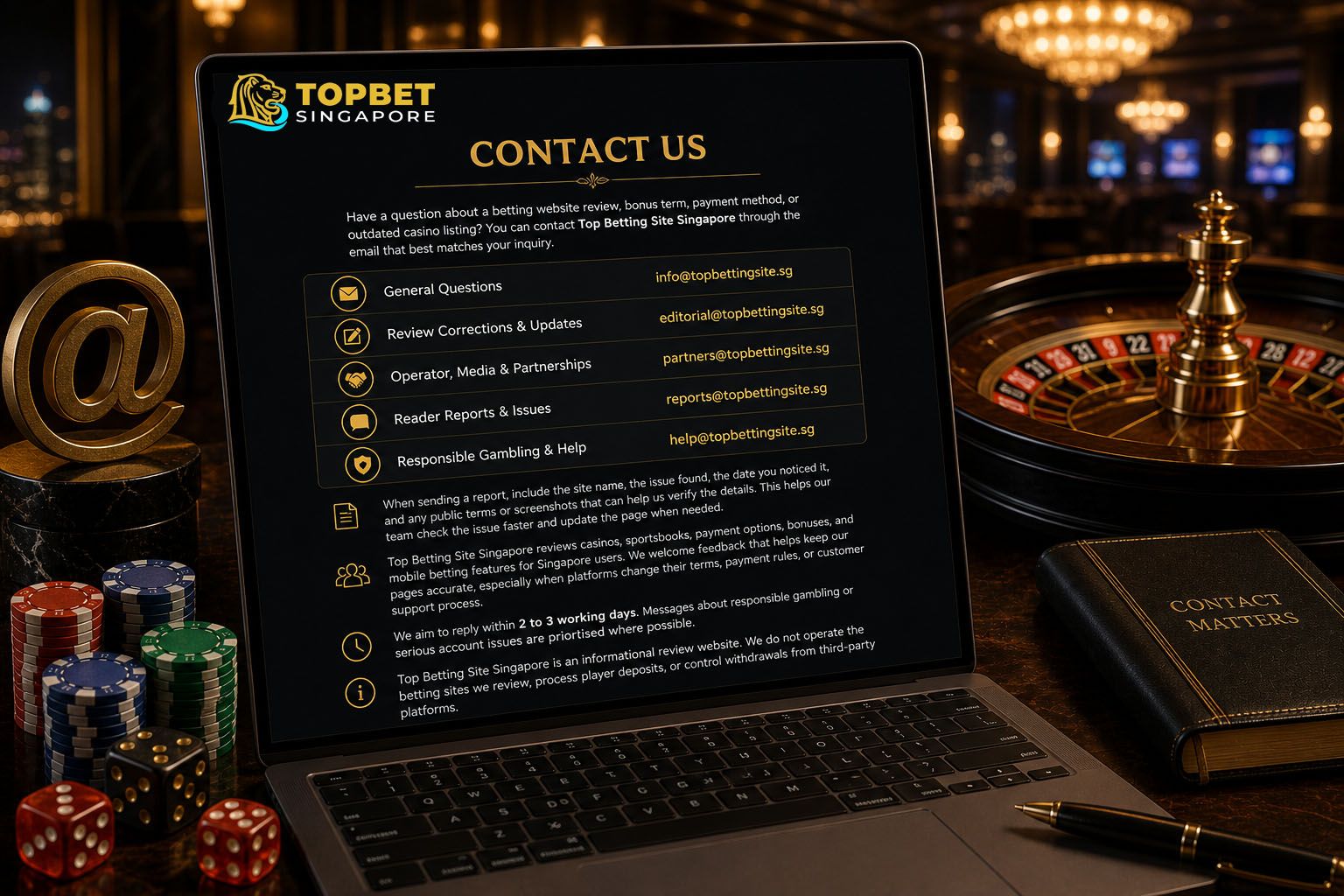 Contact Top Bet SG
