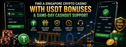 Singapore crypto casino USDT bonus guide with wallet deposit and turnover checks