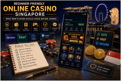 Beginner-friendly online casino Singapore guide for new players