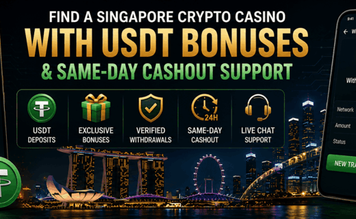 Singapore crypto casino USDT bonus guide with wallet deposit and turnover checks