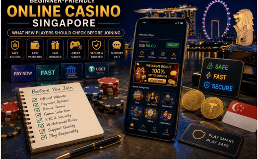 Beginner-friendly online casino Singapore guide for new players